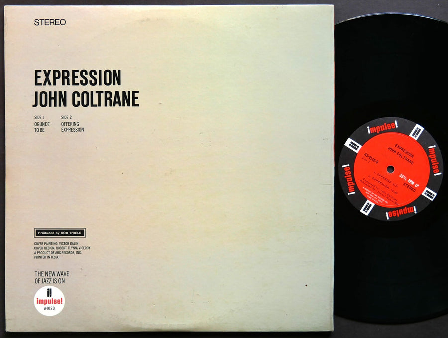 JOHN COLTRANE Expression LP IMPULSE! AS-9120 US 1967 RVG JAZZ Alice Coltrane