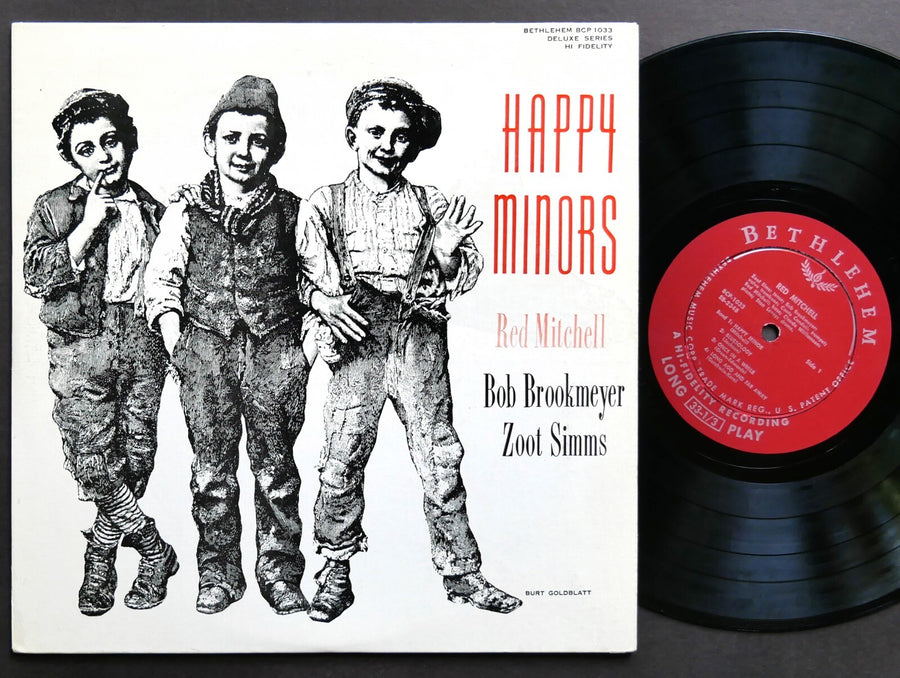 ZOOT SIMMS RED MITCHELL Happy Minors 10" LP BETHLEHEM BCP 1033 US 1955 DG MONO