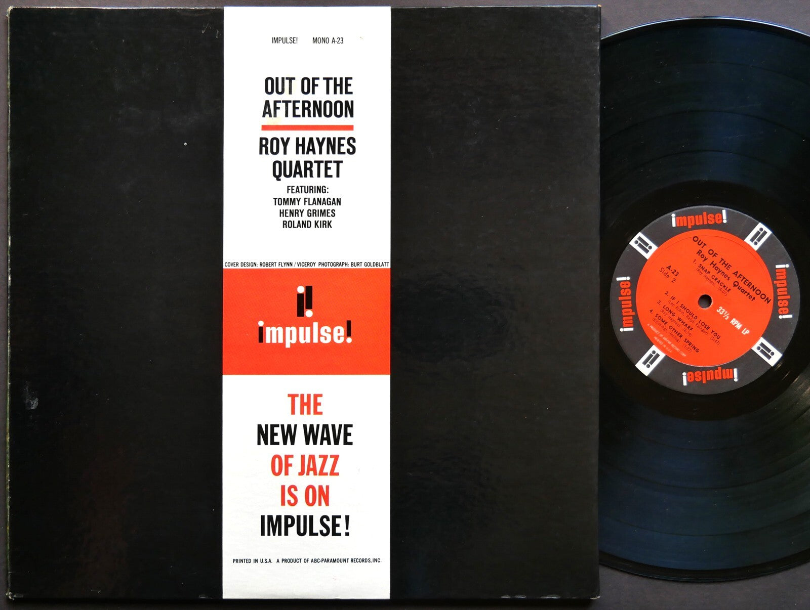 ROY HAYNES QUARTET Out Of The Afternoon LP IMPULSE! A-23 Am-Par MONO Roland Kirk