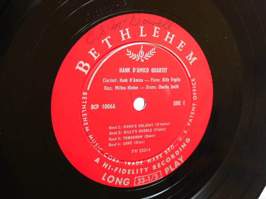 HANK D'AMICO Quartet Holiday With Hank LP BETHLEHEM BCP 1006 US 1955 DG MONO