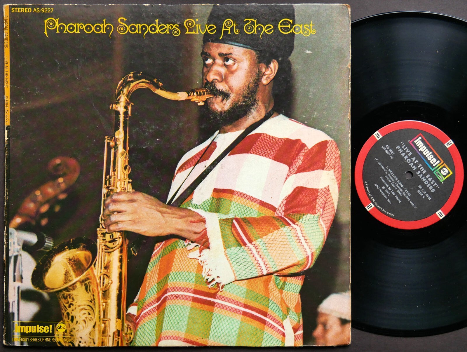 PHAROAH SANDERS Live At The East LP IMPULSE! AS-9227 Cecil McBee Harold Vick