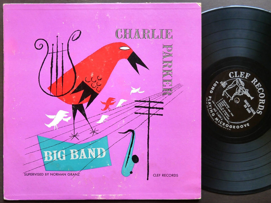 CHARLIE PARKER Big Band LP CLEF MG C-609 US '54 DG MONO Charles Mingus Max Roach