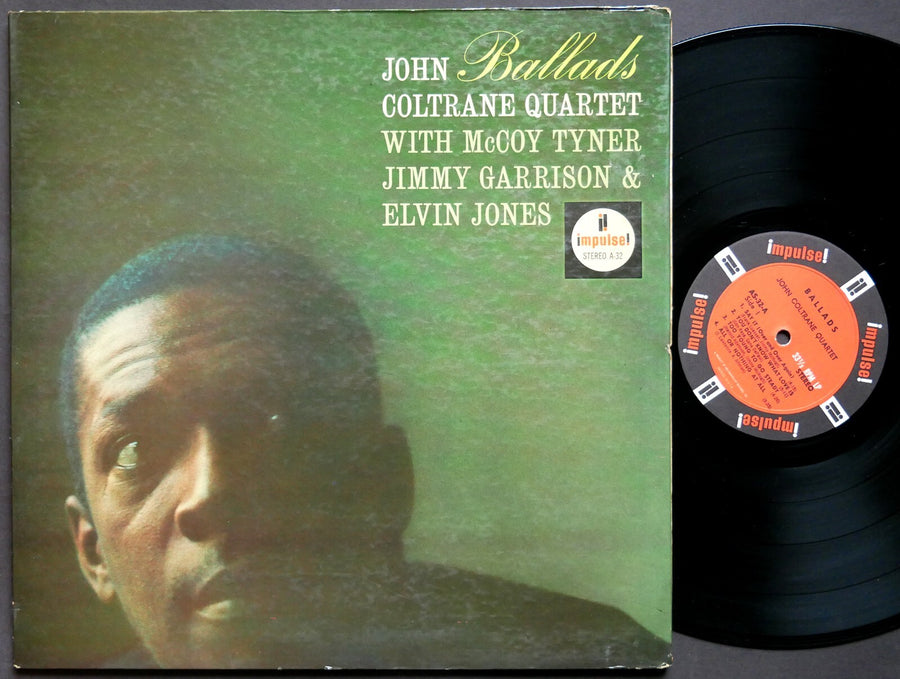 JOHN COLTRANE Quartet Ballads LP IMPULSE! AS-32 RVG JAZZ McCoy Tyner Elvin Jones