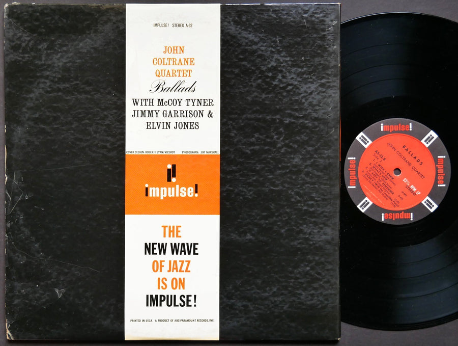 JOHN COLTRANE Quartet Ballads LP IMPULSE! AS-32 RVG JAZZ McCoy Tyner Elvin Jones