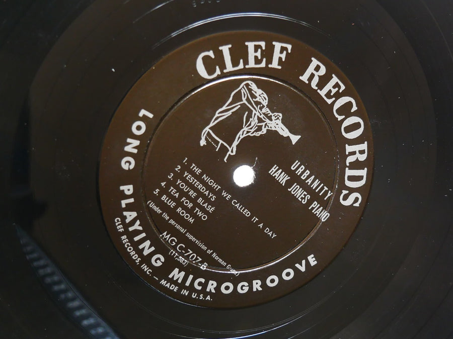 HANK JONES Urbanity CLEF MG C-707 US 1956 MONO DSM Ray Brown Johnny Smith CLEAN