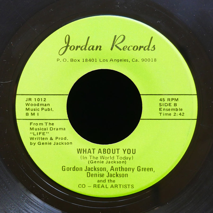 CO-REAL ARTISTS What About You 45 JORDAN RECORDS JR 1012 US 1974 Funk Breaks