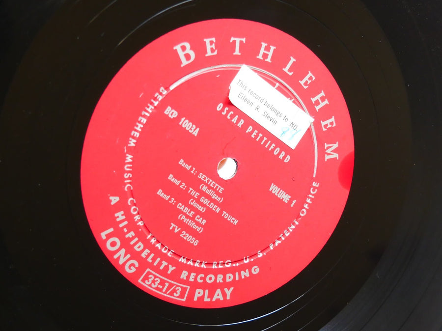 OSCAR PETTIFORD 10" LP BETHLEHEM BCP 1003 DG MONO JAZZ Duke Jordan Charles Rouse