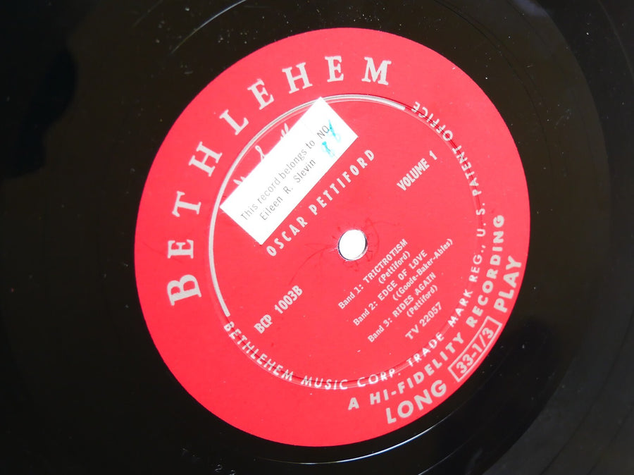 OSCAR PETTIFORD 10" LP BETHLEHEM BCP 1003 DG MONO JAZZ Duke Jordan Charles Rouse