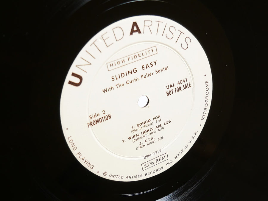 CURTIS FULLER Sliding Easy LP UNITED ARTISTS UAL4041 MONO Hank Mobley Lee Morgan