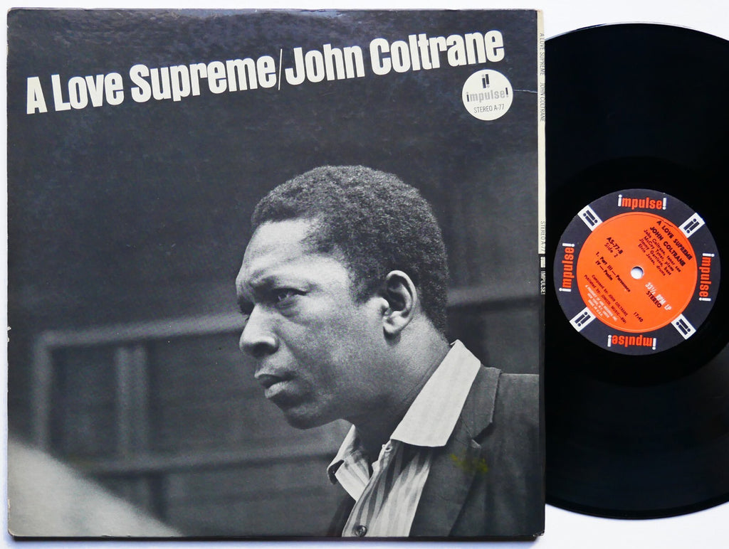 JOHN COLTRANE A Love Supreme LP IMPULSE! AS-77 US 1967 JAZZ RVG Elvin Jones VG+