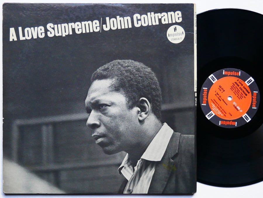 JOHN COLTRANE A Love Supreme LP IMPULSE! AS-77 US 1967 JAZZ RVG Elvin Jones VG+