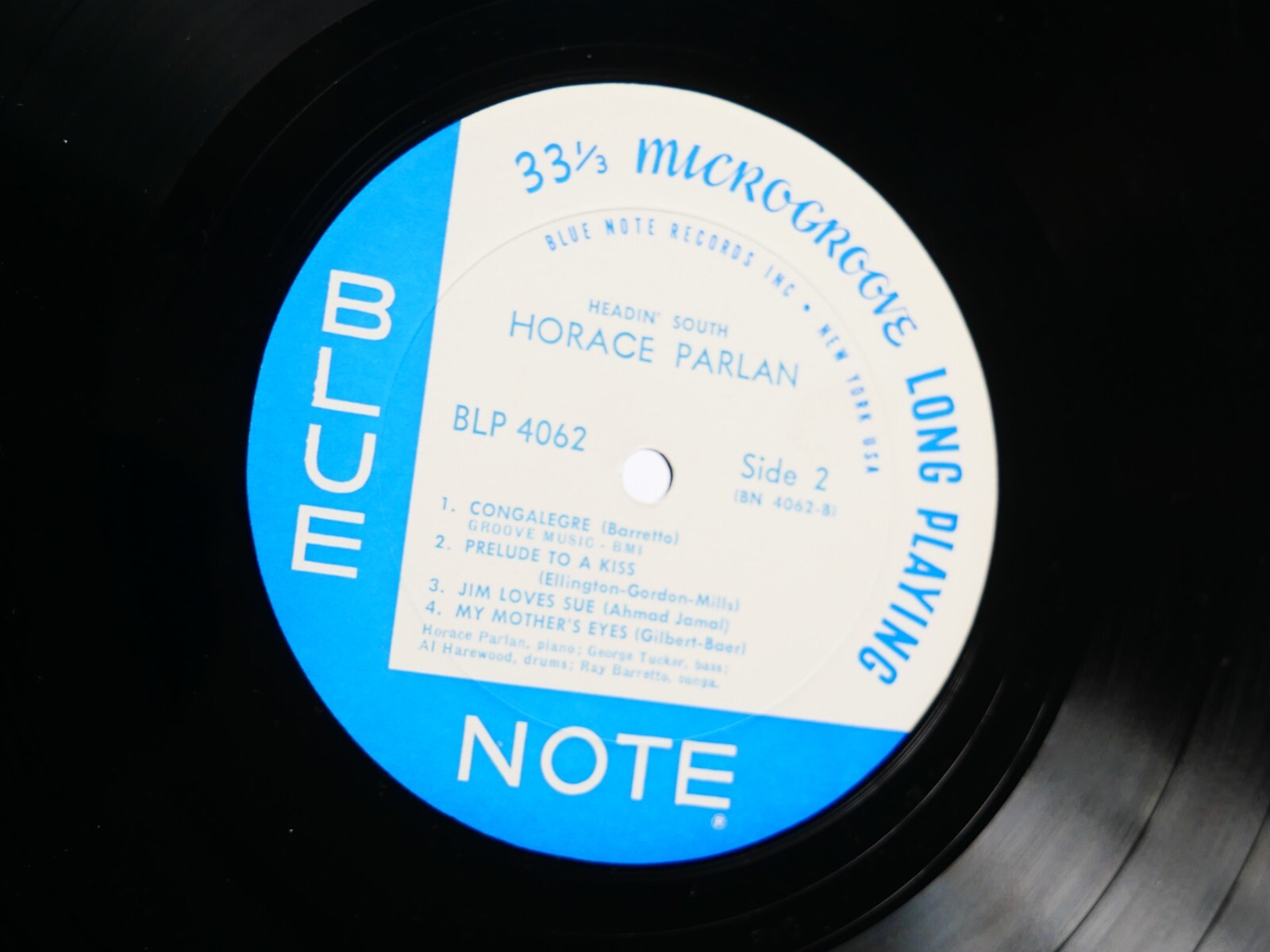 HORACE PARLAN Headin' South LP BLUE NOTE BLP 4062 US 1962 NY RVG EAR MONO CLEAN
