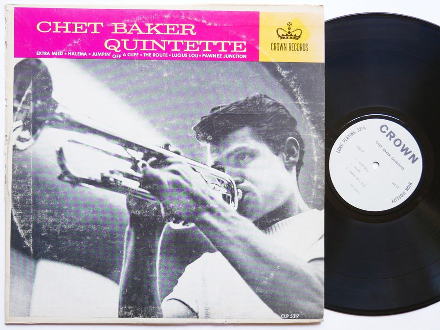 CHET BAKER Quintette LP CROWN CLP 5317 LP US 1963 MONO Art Pepper Bobby Timmons