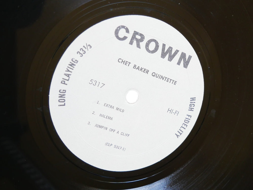 CHET BAKER Quintette LP CROWN CLP 5317 LP US 1963 MONO Art Pepper Bobby Timmons