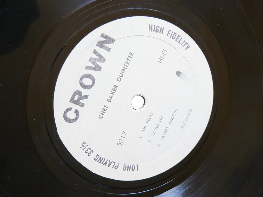 CHET BAKER Quintette LP CROWN CLP 5317 LP US 1963 MONO Art Pepper Bobby Timmons