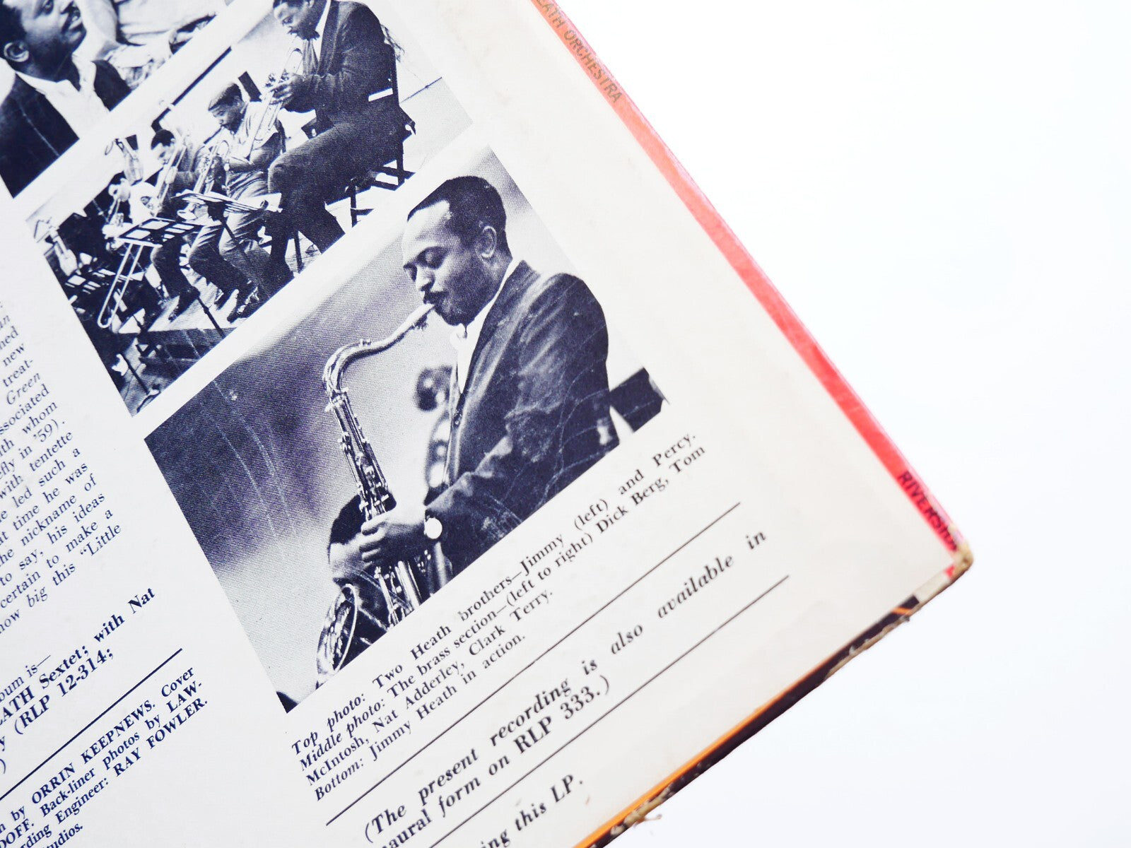 JIMMY HEATH Really Big! LP RIVERSIDE RLP 1188 JAZZ Tommy Flanagan Pat Patrick
