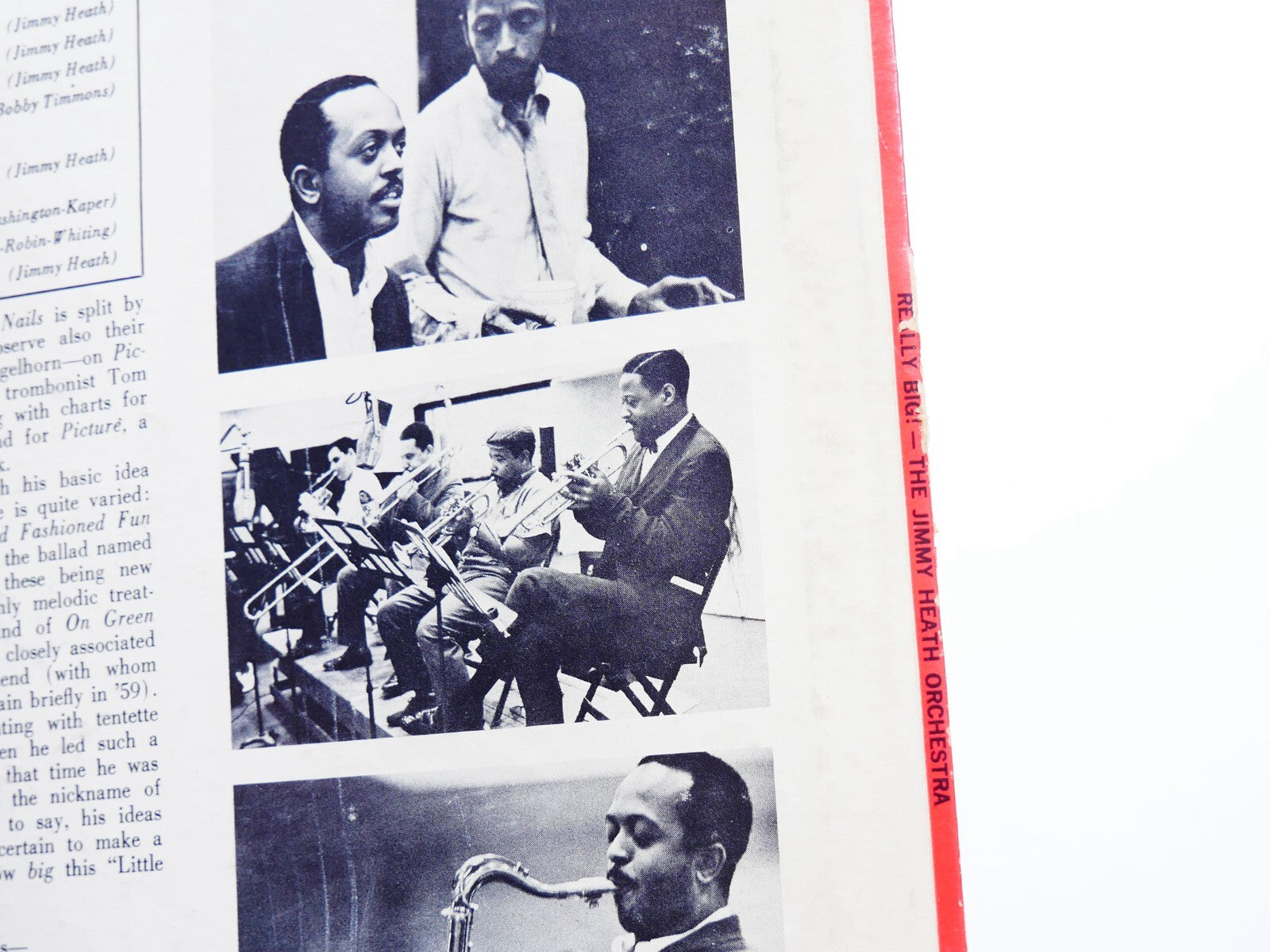 JIMMY HEATH Really Big! LP RIVERSIDE RLP 1188 JAZZ Tommy Flanagan Pat Patrick