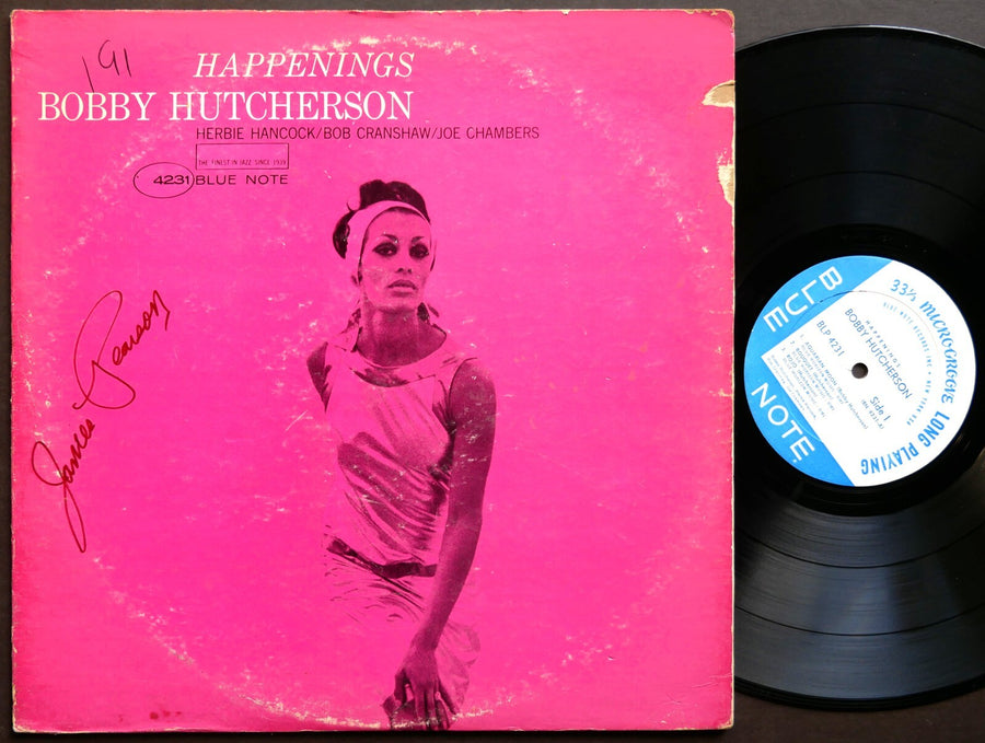 BOBBY HUTCHERSON Happenings LP BLUE NOTE 4231 US 1967 NY RVG MONO Herbie Hancock