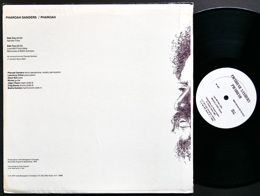 PHAROAH SANDERS Pharoah INDIA NAVIGATION IN 1027 US 1977 Spiritual Jazz