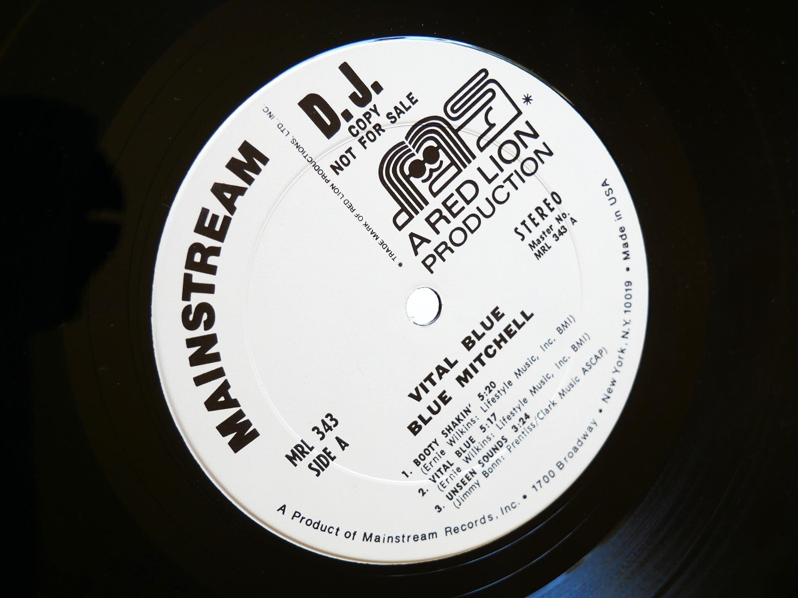 BLUE MITCHELL Vital Blue LP MAINSTREAM MRL 343 Joe Henderson Walter Bishop, Jr.