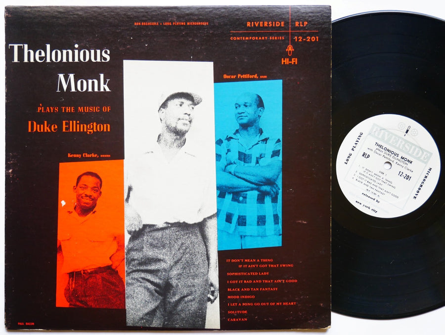 THELONIOUS MONK Plays The Music Of DUKE ELLINGTON LP RIVERSIDE RLP 12-201 MONO