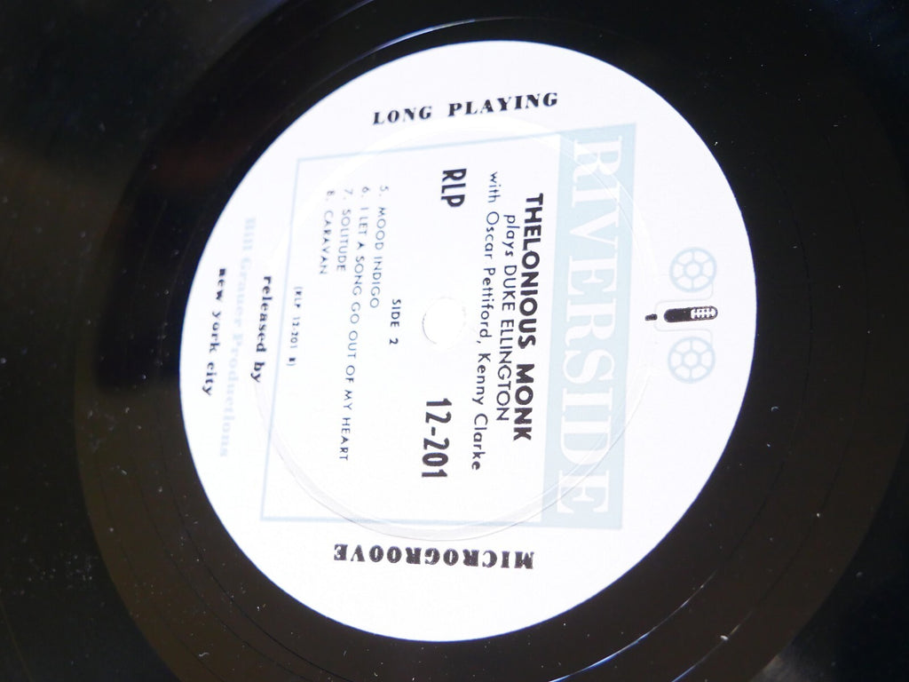 THELONIOUS MONK Plays The Music Of DUKE ELLINGTON LP RIVERSIDE RLP 12-201 MONO