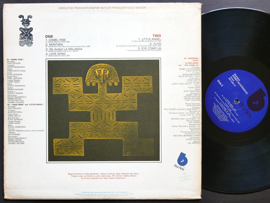 SIGNED by BOBBY HUTCHERSON Montara LP BLUE NOTE BN-LA551-G US 1975 JAZZ