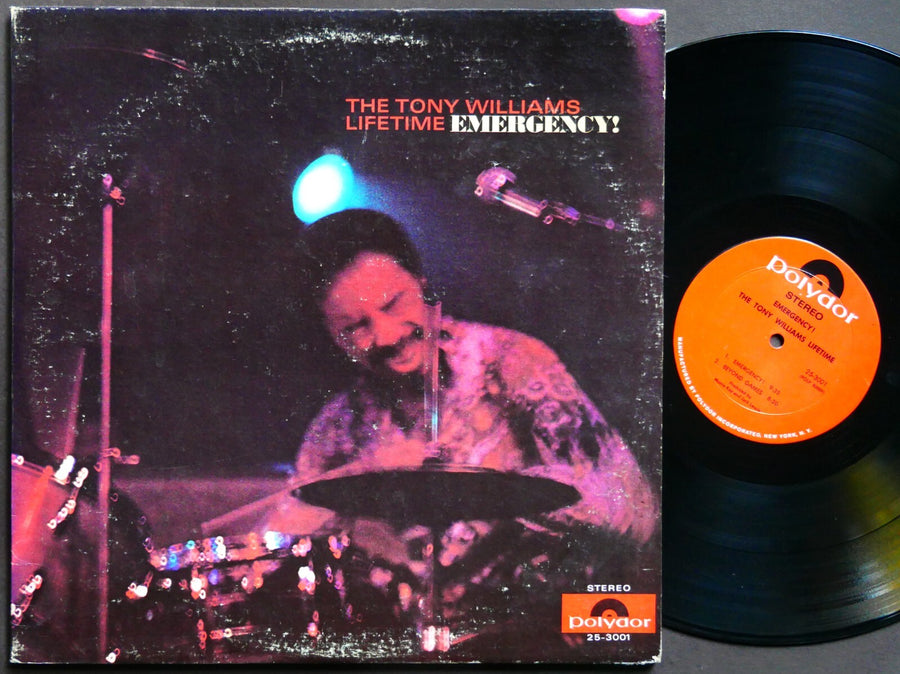 TONY WILLIAMS LIFETIME Emergency! 2 x LP POLYDOR 25-3001 US 1969 Larry Young