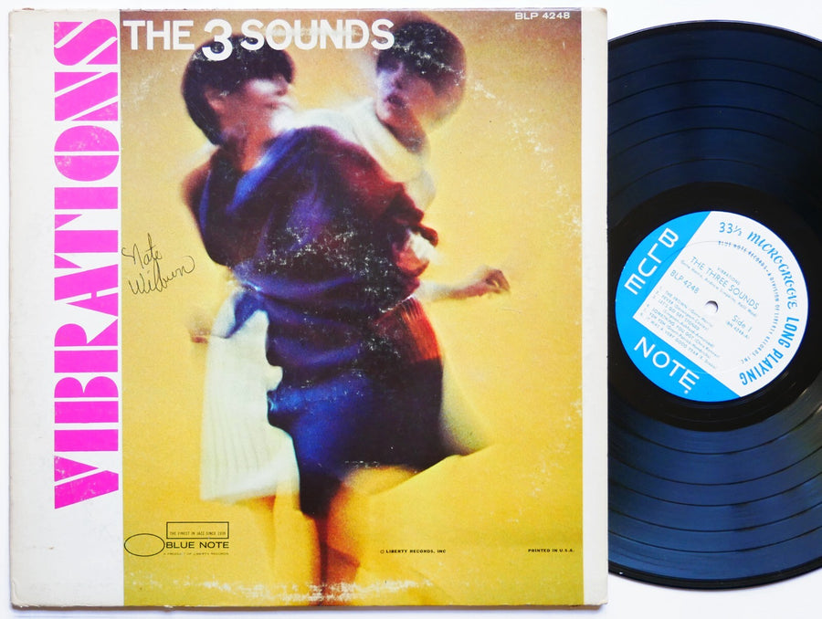 THE THREE SOUNDS Vibrations LP BLUE NOTE BLP 4248 US 1967 RVG MONO Gene Harris