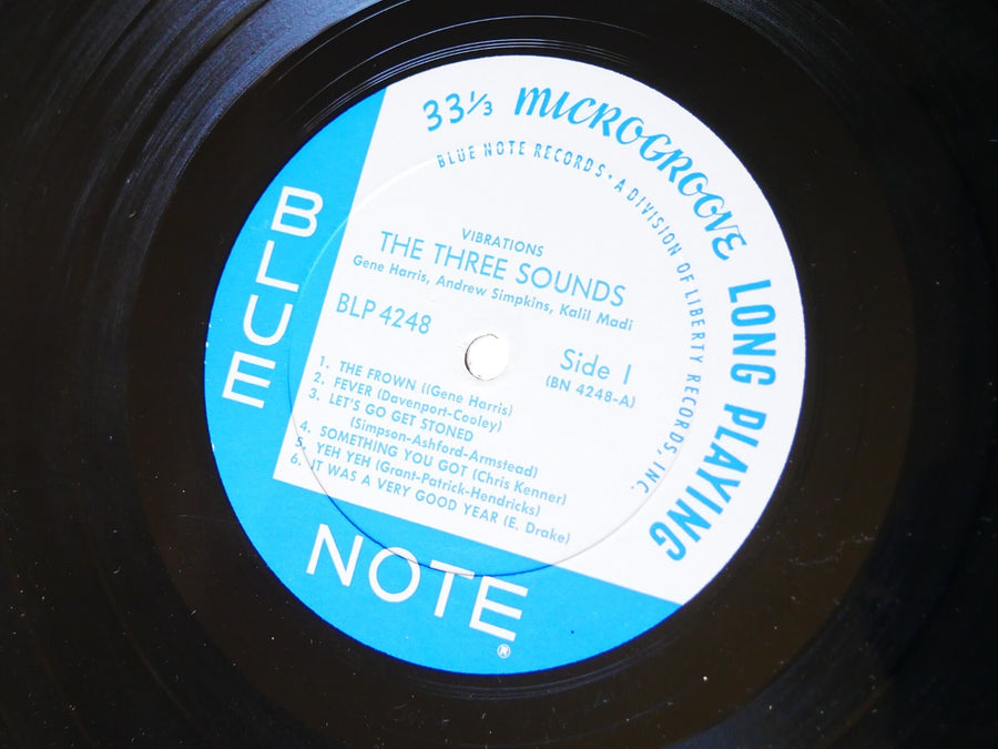 THE THREE SOUNDS Vibrations LP BLUE NOTE BLP 4248 US 1967 RVG MONO Gene Harris