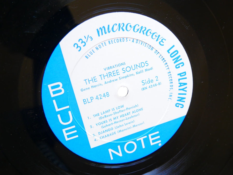 THE THREE SOUNDS Vibrations LP BLUE NOTE BLP 4248 US 1967 RVG MONO Gene Harris