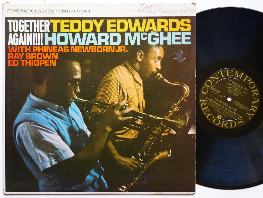 HOWARD MCGHEE TEDDY EDWARDS Together Again! LP CONTEMPORARY S7588 US 1961 DG ST