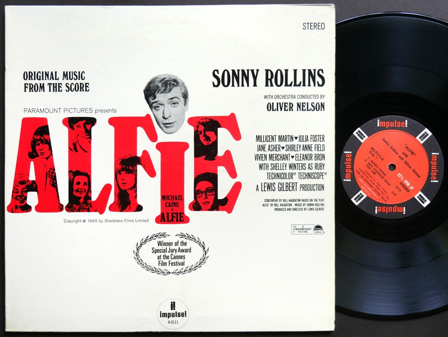 SONNY ROLLINS Alfie LP IMPULSE! AS-9111 RVG Kenny Burrell Phil Woods JAZZ CLEAN