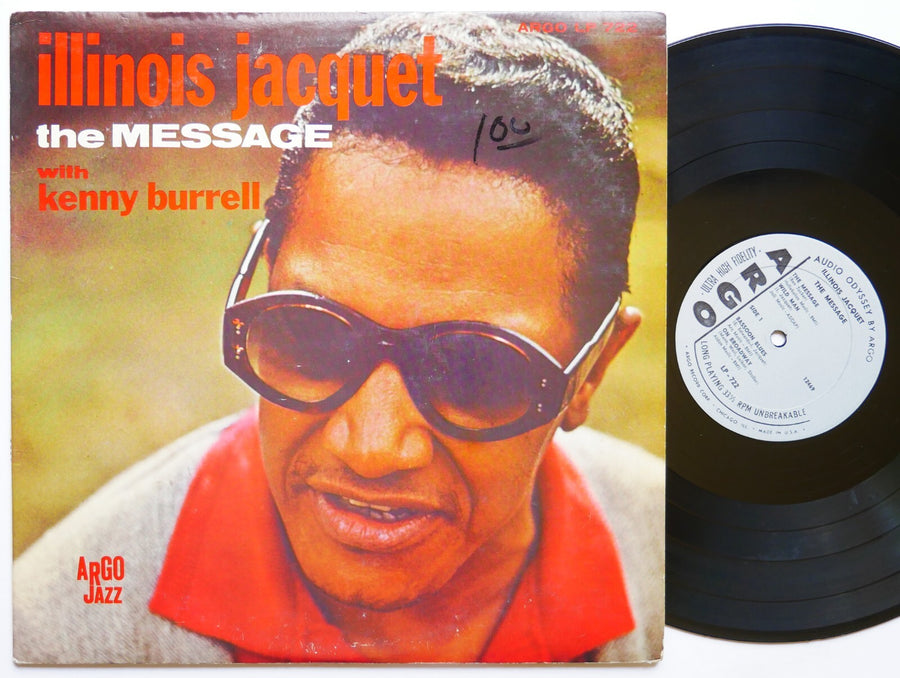 ILLINOIS JACQUET The Message LP ARGO LP-722 US 1963 MONO JAZZ Kenny Burrell