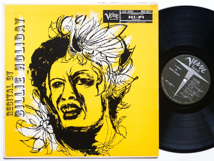 BILLIE HOLIDAY Recital By LP VERVE RECORDS MGV-8027 US 1957 DG MONO DSM JAZZ