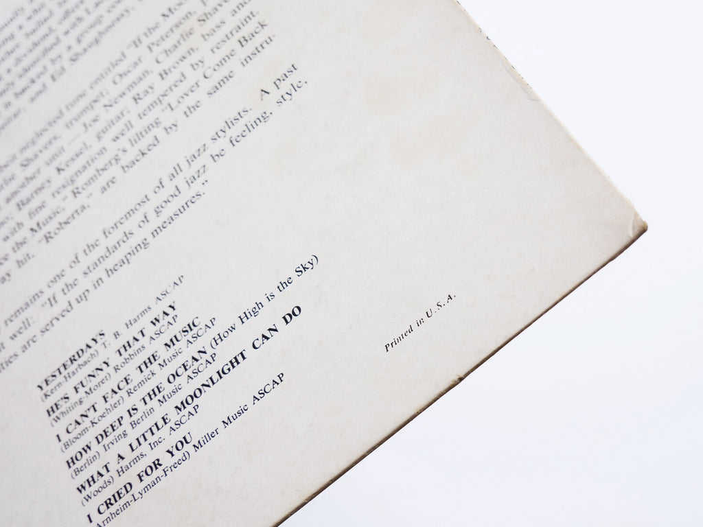 BILLIE HOLIDAY Recital By LP VERVE RECORDS MGV-8027 US 1957 DG MONO DSM JAZZ