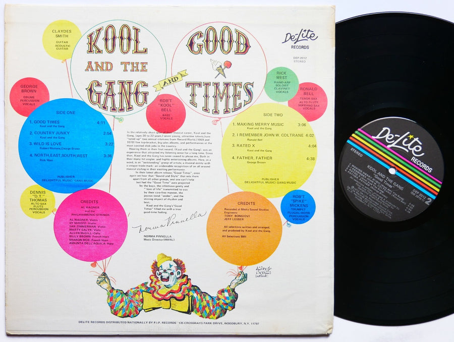 KOOL AND THE GANG Good Times LP DE-LITE RECORDS DEP-2012 US 1972 Jazz Funk