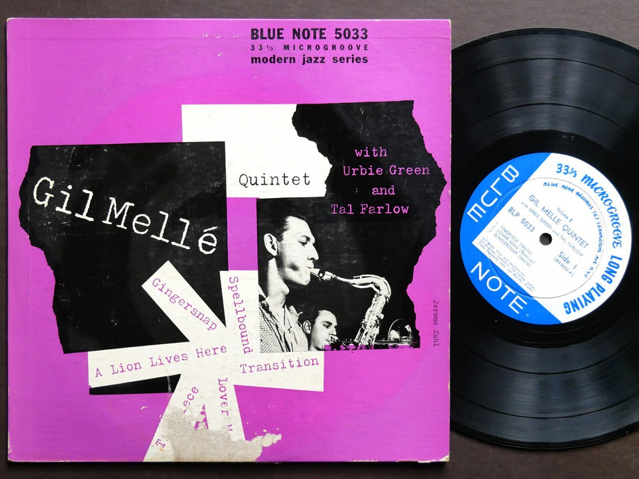 GIL MELLE Quintet URBIE GREEN TAL FARLOW Volume 2 LP BLUE NOTE BLP 5033 US 1953