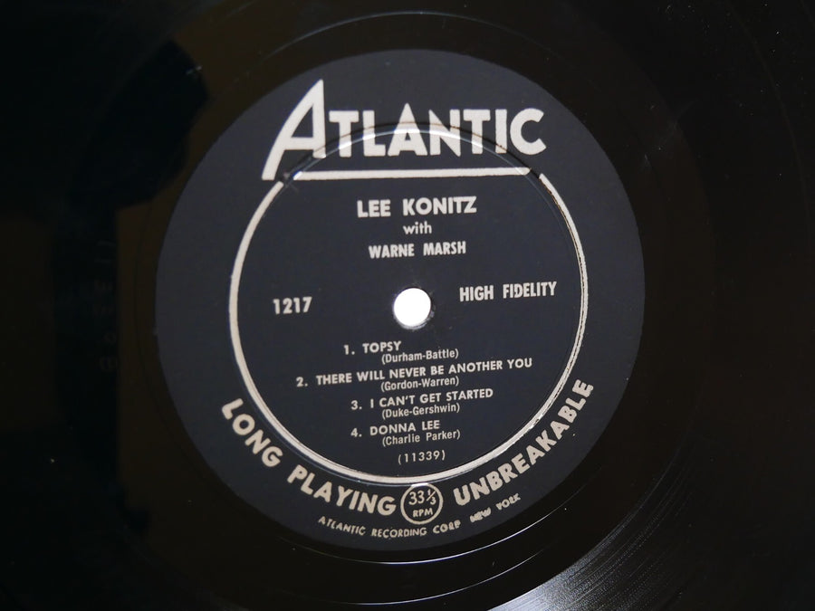 LEE KONITZ With WARNE MARSH Atlantic 1217 LP US 1955 DG MONO Oscar Pettiford
