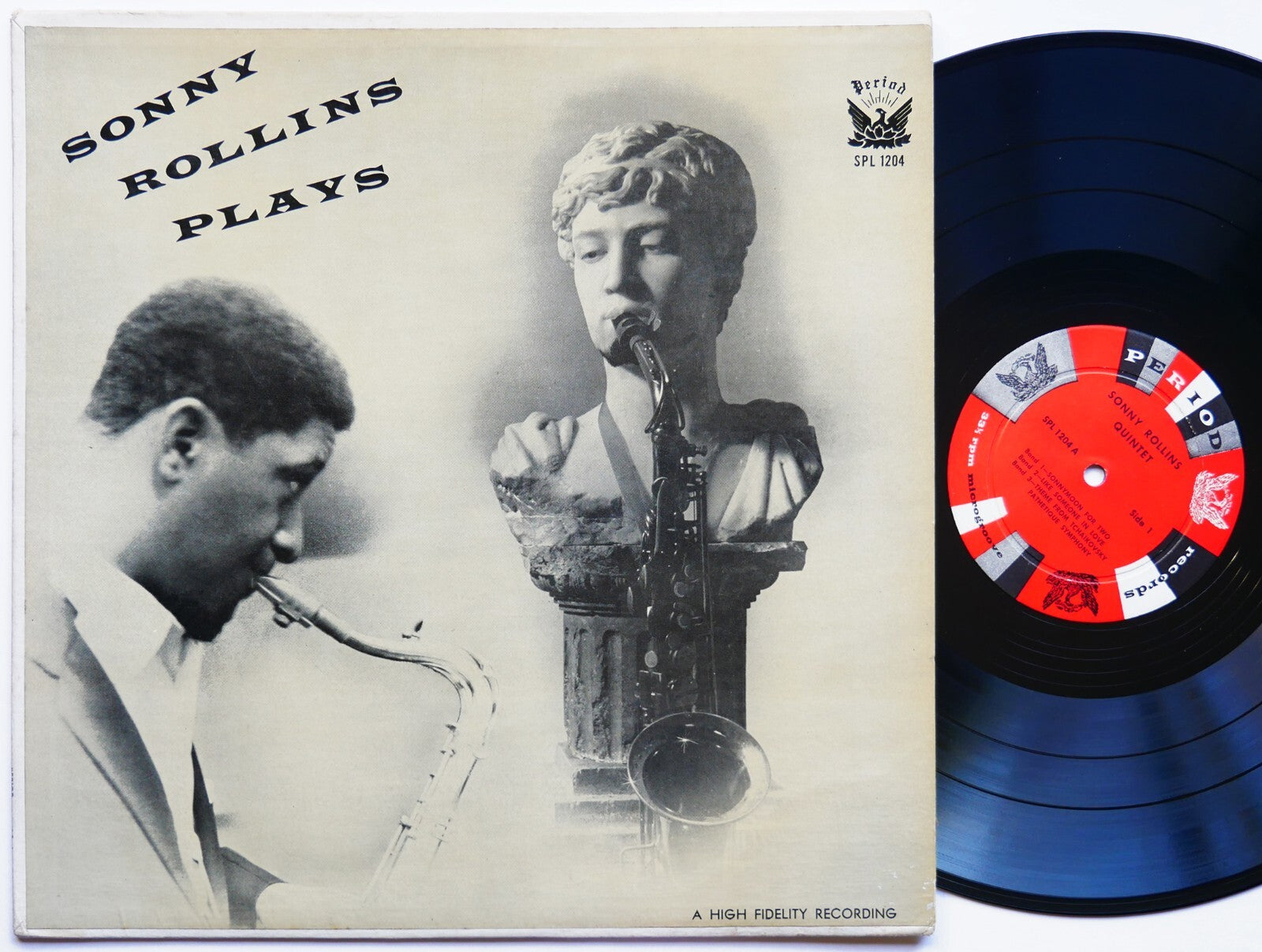 SONNY ROLLINS Quintet Plays LP PERIOD SPL 1204 US 1958 DG MONO Thad Jones CLEAN