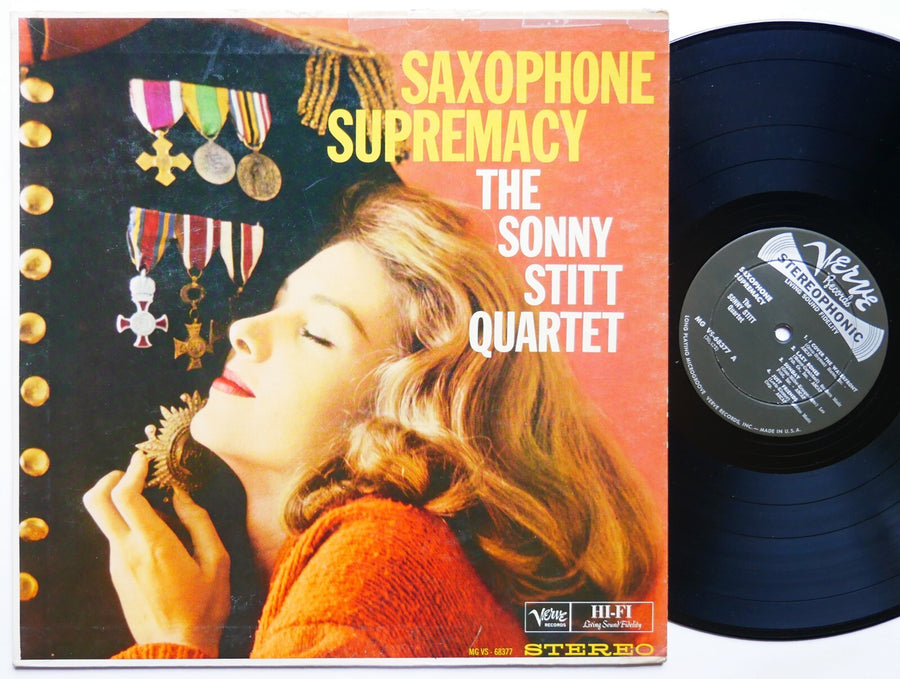 SONNY STITT Quartet Saxophone Supremacy LP VERVE MGVS-68377 DG ST Leroy Vinnegar