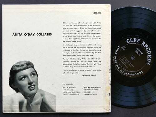 ANITA O'DAY Collates 10" LP CLEF RECORDS MG C-130 US 1953 DSM DG MONO Vocal Jazz