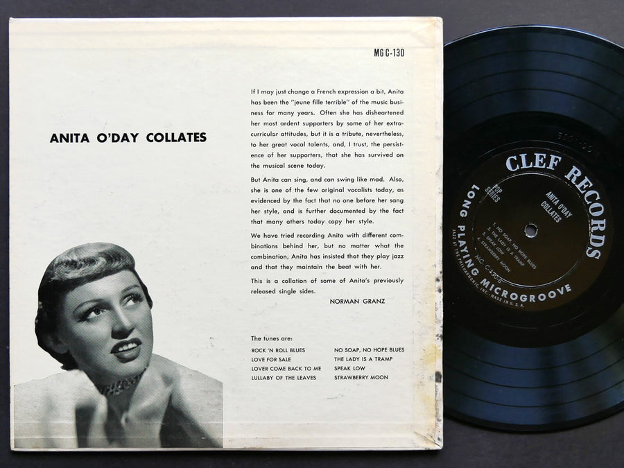 ANITA O'DAY Collates 10" LP CLEF RECORDS MG C-130 US 1953 DSM DG MONO Vocal Jazz