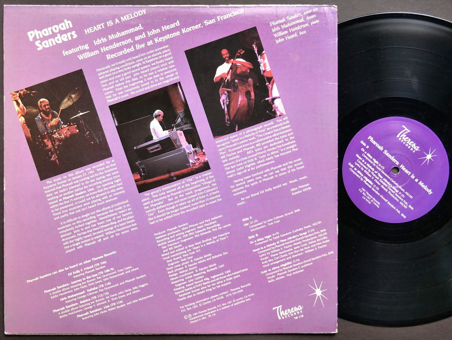 PHAROAH SANDERS Heart Is A Melody LP THERESA TR 118 US 1983 JAZZ Idris Muhammad
