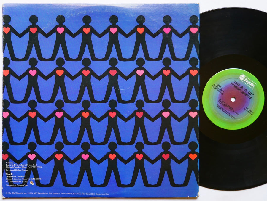 PHAROAH SANDERS Love In Us All LP ABC IMPULSE! ASD-9280 US '74 Cecil McBee CLEAN