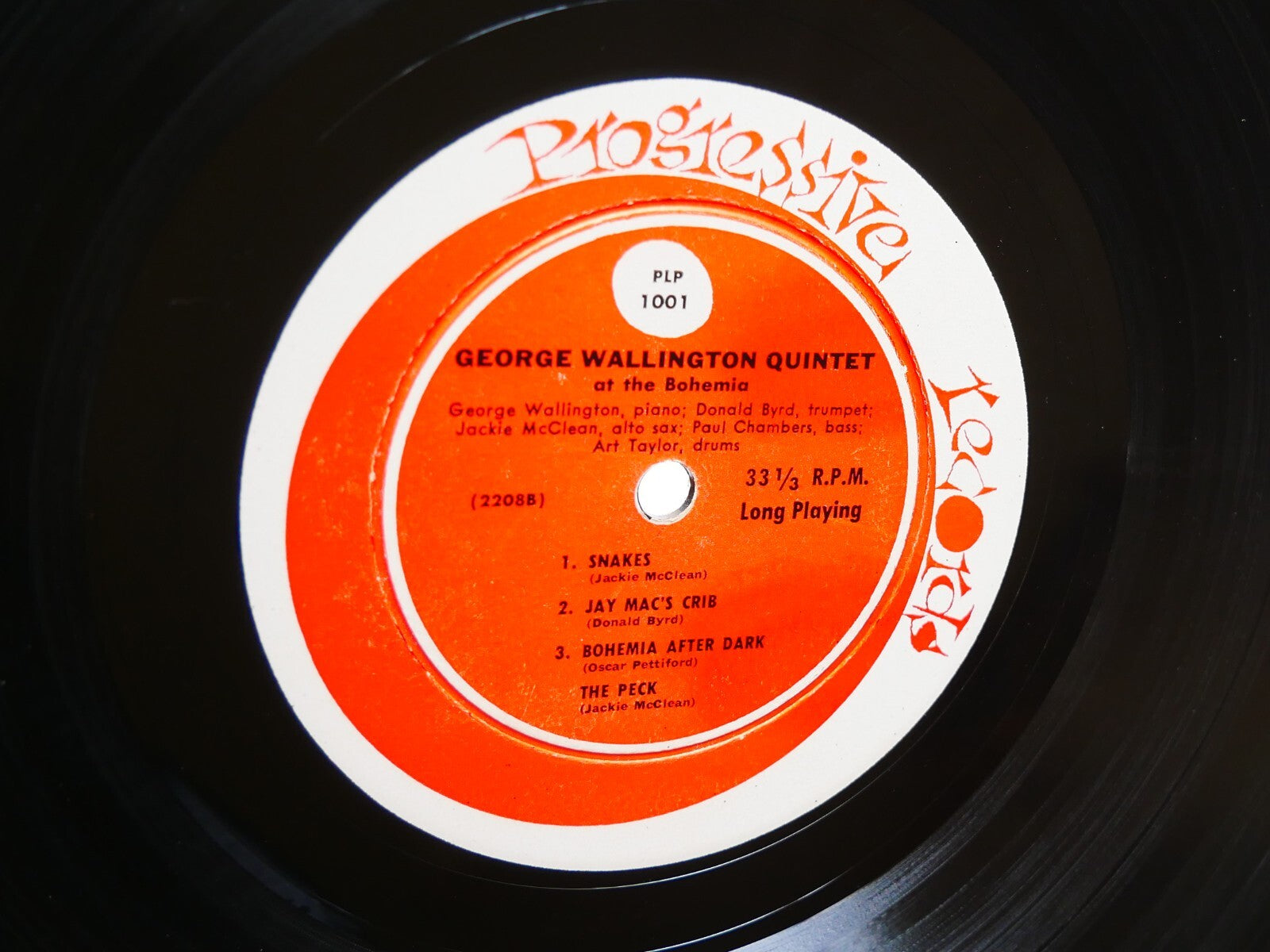 GEORGE WALLINGTON At The Bohemia LP PROGRESSIVE PLP 1001 RVG DG MONO Donald Byrd