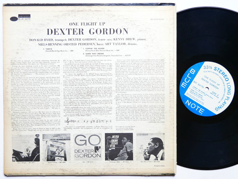 DEXTER GORDON One Flight Up LP BLUE NOTE 84176 US 1967 RVG LIBERTY Donald Byrd