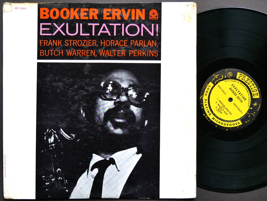 BOOKER ERVIN Exultation! LP PRESTIGE PRLP 7293 US 1963 NJ RVG MONO Horace Parlan