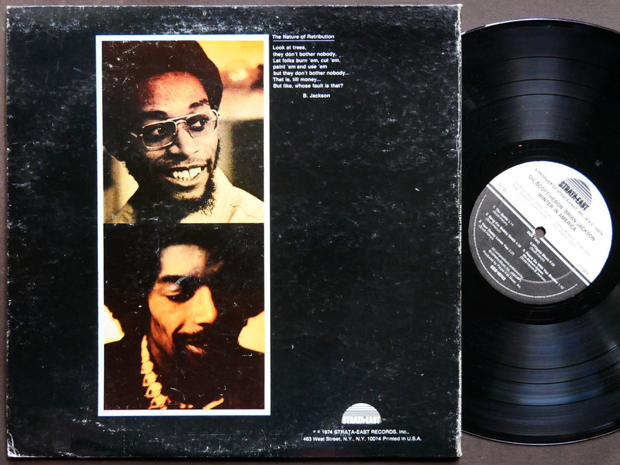 GIL SCOTT-HERON BRIAN JACKSON Winter In America LP STRATA-EAST SES-19742 CLEAN