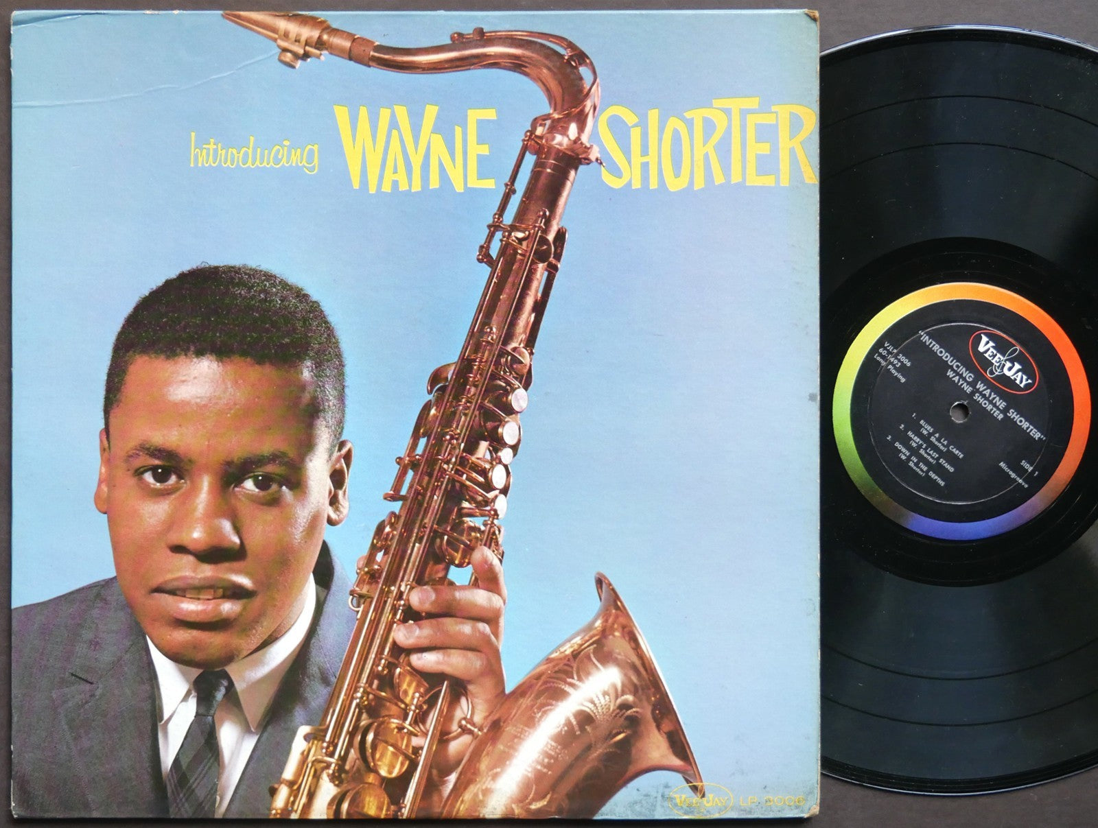 WAYNE SHORTER Introducing LP VEE JAY VJLP 3006 DG MONO Lee Morgan Wynton Kelly